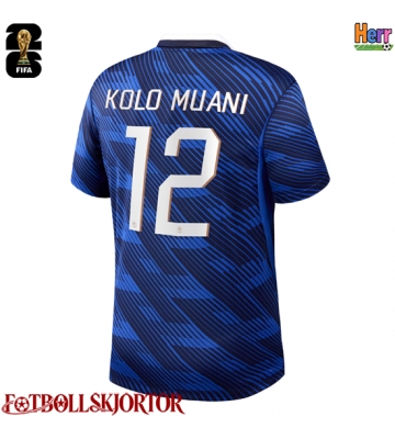 Frankrike Randal Kolo Muani #12 Hemmatröja VM 2026 Kortärmad